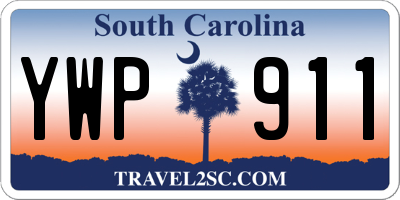 SC license plate YWP911