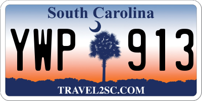 SC license plate YWP913