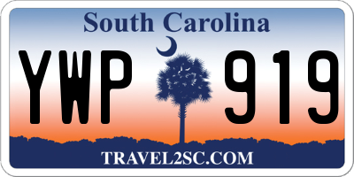 SC license plate YWP919