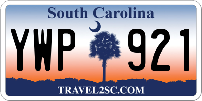 SC license plate YWP921