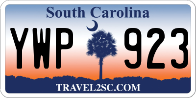 SC license plate YWP923