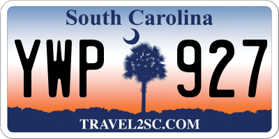 SC license plate YWP927