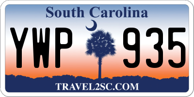SC license plate YWP935