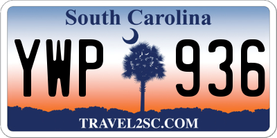 SC license plate YWP936