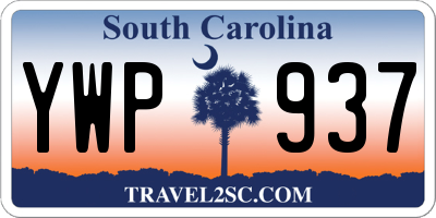 SC license plate YWP937