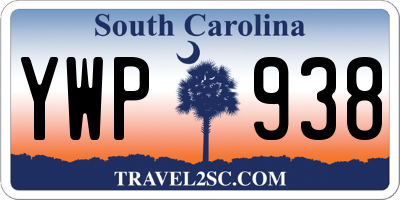 SC license plate YWP938
