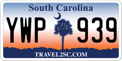 SC license plate YWP939