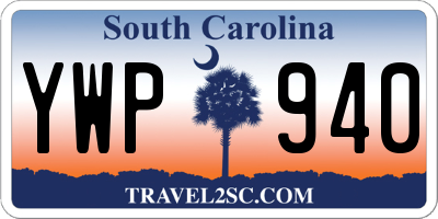 SC license plate YWP940