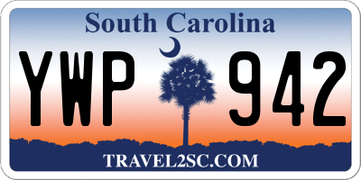 SC license plate YWP942
