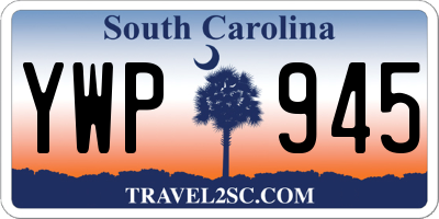 SC license plate YWP945