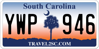 SC license plate YWP946