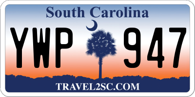SC license plate YWP947