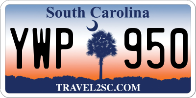 SC license plate YWP950