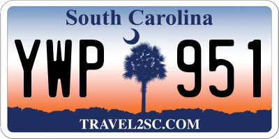 SC license plate YWP951