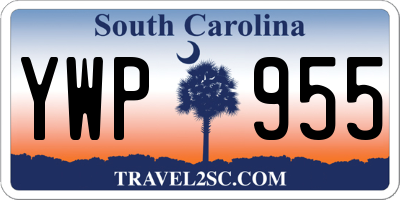SC license plate YWP955