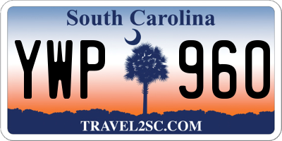 SC license plate YWP960