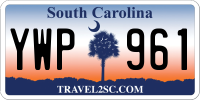 SC license plate YWP961