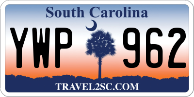 SC license plate YWP962