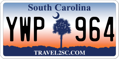 SC license plate YWP964
