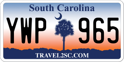 SC license plate YWP965
