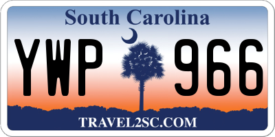 SC license plate YWP966