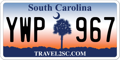 SC license plate YWP967