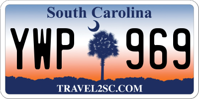 SC license plate YWP969