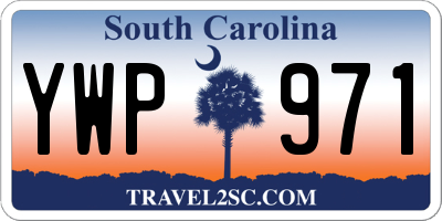 SC license plate YWP971