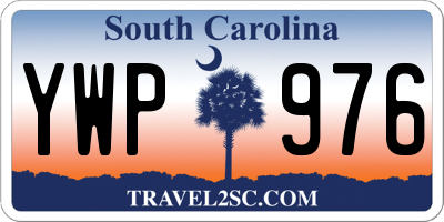 SC license plate YWP976