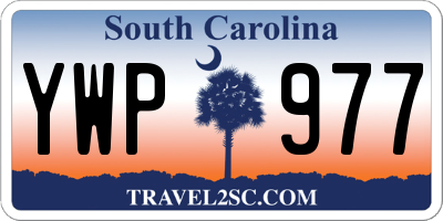 SC license plate YWP977