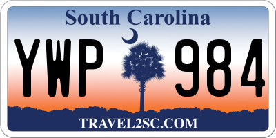 SC license plate YWP984