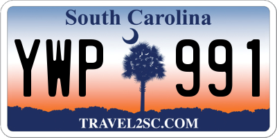 SC license plate YWP991