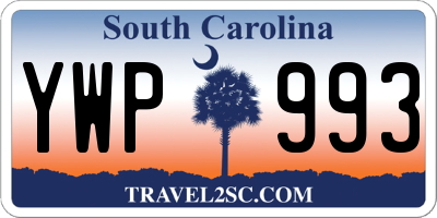 SC license plate YWP993