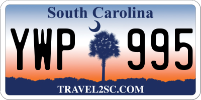 SC license plate YWP995