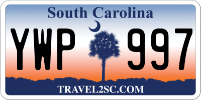SC license plate YWP997