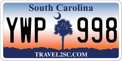 SC license plate YWP998