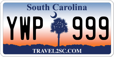 SC license plate YWP999