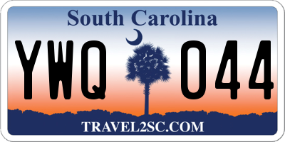 SC license plate YWQ044