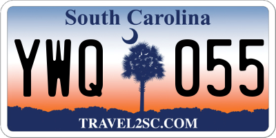 SC license plate YWQ055