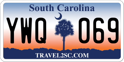 SC license plate YWQ069