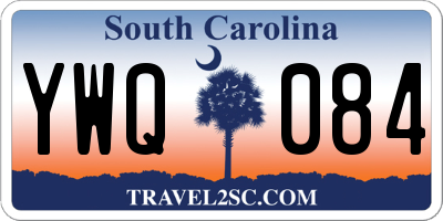 SC license plate YWQ084