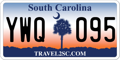 SC license plate YWQ095