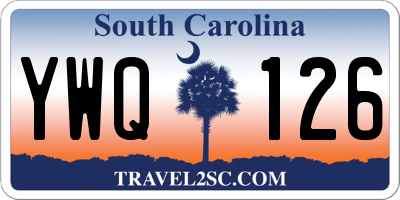 SC license plate YWQ126