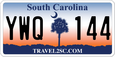 SC license plate YWQ144