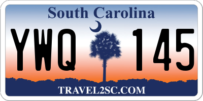 SC license plate YWQ145