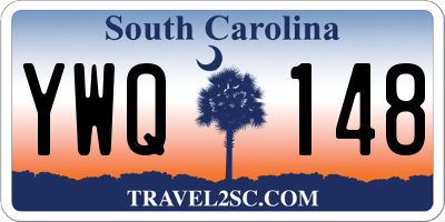 SC license plate YWQ148