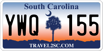 SC license plate YWQ155