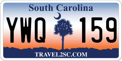SC license plate YWQ159