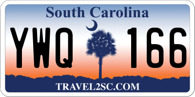 SC license plate YWQ166