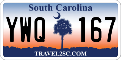 SC license plate YWQ167